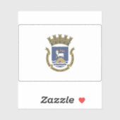 Flagge von San Juan, Puerto Rico Aufkleber (Blatt)