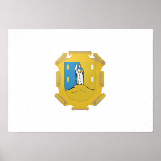 Flagge von San Luis Potosi Poster (Vorne)