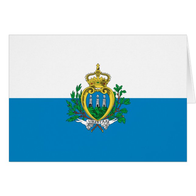 Flagge von San Marino (Vorderseite (Horizontal))
