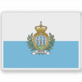 Flagge von San_Marino Aufkleber