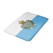 Flagge von San Marino Badematte (Schrägansicht)