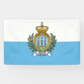 Flagge von San Marino Banner (Horizontal)