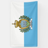 Flagge von San Marino Banner (Vertikal)