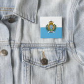 Flagge von San Marino Button (Beispiel)