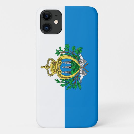 Flagge von San Marino Case-Mate iPhone Hülle (Rückseite)