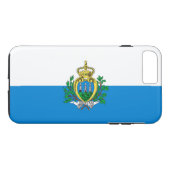 Flagge von San Marino Case-Mate iPhone Hülle (Rückseite (Horizontal))