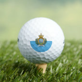 Flagge von San Marino Golfball (Insitu T-Shirt)