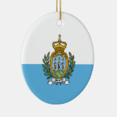 Flagge von San Marino Keramik Ornament (Rechts)