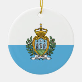 Flagge von San Marino Keramik Ornament