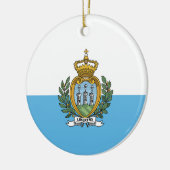 Flagge von San Marino Keramik Ornament (Links)