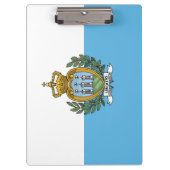 Flagge von San Marino Klemmbrett (Vorderseite)