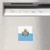 Flagge von San Marino Magnet (In Situ (Geschirrspüler))