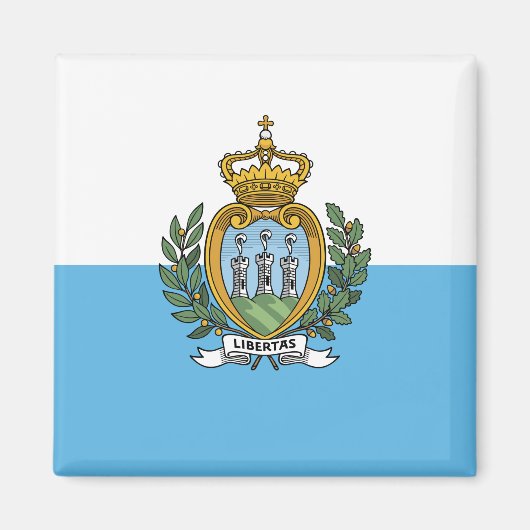 Flagge von San Marino Magnet (Vorne)
