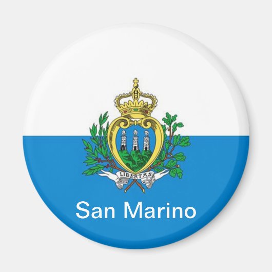 Flagge von San Marino Magnet (Vorne)