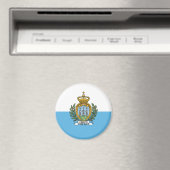 Flagge von San Marino Magnet (In Situ (Geschirrspüler))