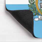 Flagge von San Marino Mousepad (Ecke)