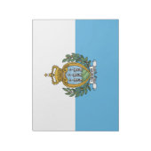 Flagge von San Marino Notizblock (Rotiert)