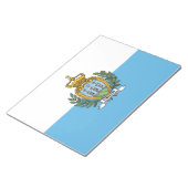 Flagge von San Marino Notizblock (angewinkelt)