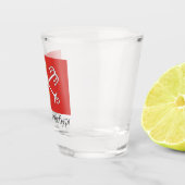 Flagge von Sankt Petersburg, Russland - Schießglas Schnapsglas (Rechts)