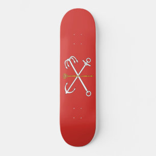 Flagge von Sankt Petersburg (Russland) Skateboard