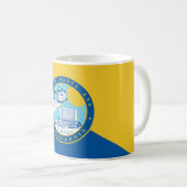 Flagge von Santa Ana, Kalifornien Kaffeetasse (VorderseiteRechts)