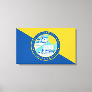 Flagge von Santa Ana (Kalifornien) Leinwanddruck