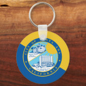 Flagge von Santa Ana, Kalifornien Schlüsselanhänger (Vorderseite)