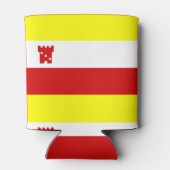 Flagge von Santa Barbara, Kalifornien, Can Cooler Dosenkühler (Rückseite)