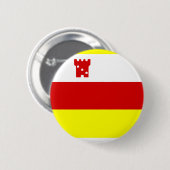 Flagge von Santa Barbara, Kalifornien Pinback-Butt Button (Vorne & Hinten)