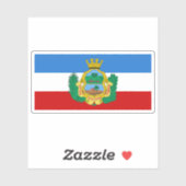 Flagge von Santa Clara, Kuba Aufkleber (Blatt)