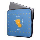 Flagge von Santa Clara (US-Landkreis, Kalifornien) Laptopschutzhülle (Vorderseite Links)