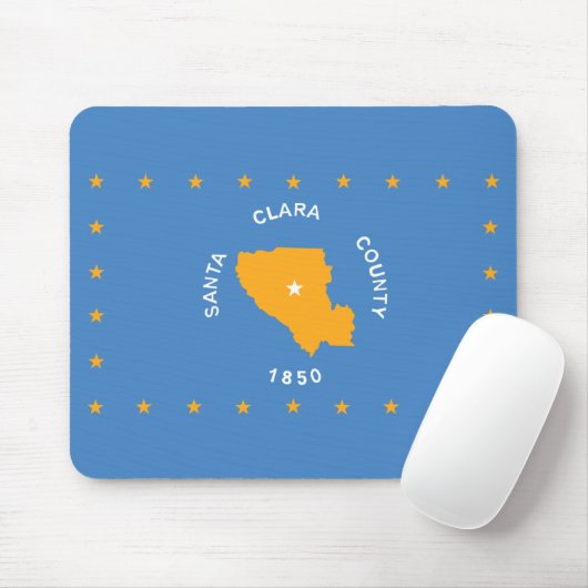 Flagge von Santa Clara (US-Landkreis, Kalifornien) Mousepad (Mit Mouse)