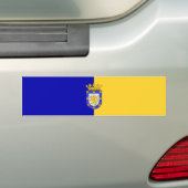 Flagge von Santiago (Chile) Autoaufkleber (Auf Auto)