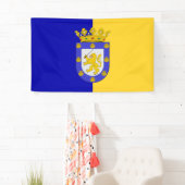 Flagge von Santiago (Chile) Banner (Insitu)