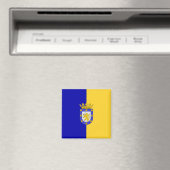 Flagge von Santiago (Chile) Magnet (In Situ (Geschirrspüler))