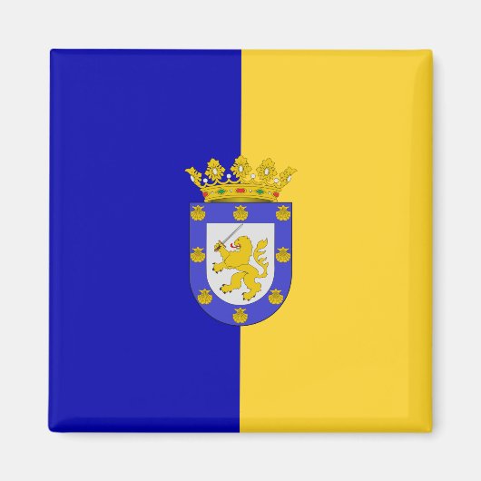 Flagge von Santiago (Chile) Magnet (Vorne)