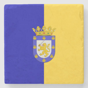 Flagge von Santiago (Chile) Steinuntersetzer