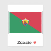 Flagge von Santo Domingo, Ecuador Aufkleber (Blatt)