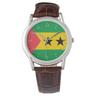 Flagge von São Tomé und Principe Armbanduhr