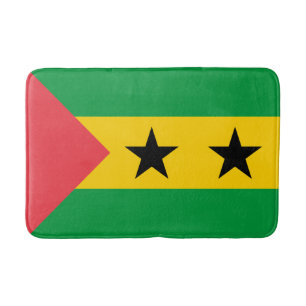 Flagge von São Tomé und Principe Badematte