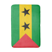 Flagge von São Tomé und Príncipe Badematte (Vorderseite Vertikal)