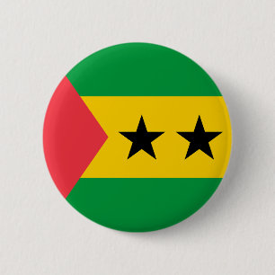 Flagge von São Tomé und Príncipe Button
