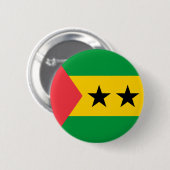 Flagge von São Tomé und Principe Button (Vorne & Hinten)