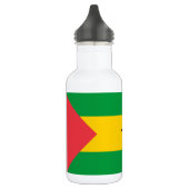 Flagge von São Tomé und Príncipe Edelstahlflasche (Links)
