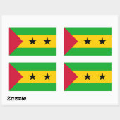 Flagge von São Tomé und Príncipe, Flagge Rechteckiger Aufkleber (Blatt)