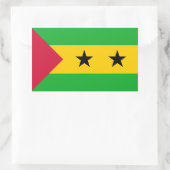 Flagge von São Tomé und Príncipe, Flagge Rechteckiger Aufkleber (Tasche)