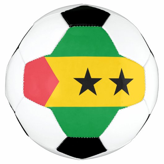 Flagge von São Tomé und Príncipe Fußball (Vorderseite)