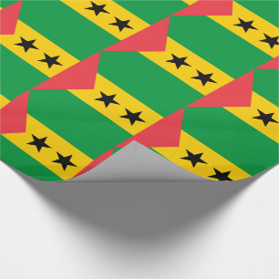 Flagge von São Tomé und Príncipe Geschenkpapier