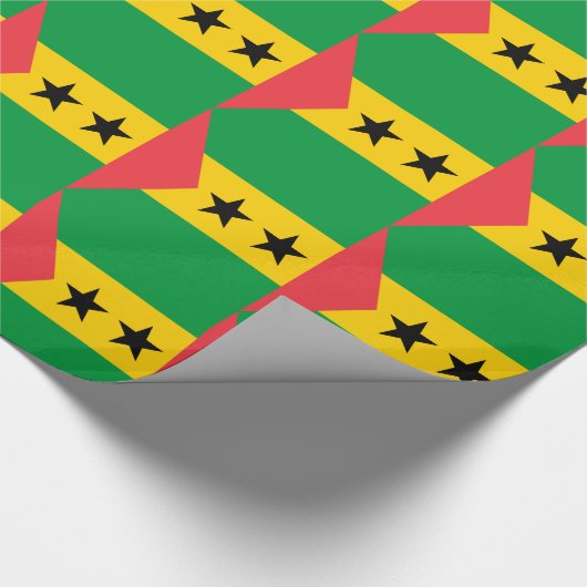 Flagge von São Tomé und Príncipe Geschenkpapier (Ecke)