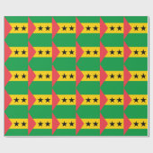 Flagge von São Tomé und Príncipe Geschenkpapier (Flach)